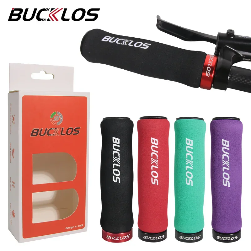 Bucklos mtb fahrrad griffe manschetten weiche fahrrad lenker abdeckung bequemer schwamm Mountainbike griffe stangen manschette mtb fahrrad zubehör
