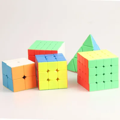 2x2 3x3 4x4 5x5 Pyramide selbstklebendes Stressabbau-Puzzle, professionelle Bildung, sanfte Geschwindigkeit, Wettbewerb, Kinderspielzeug, Geschenke Image