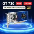SONGREY GT730 Scheda grafica da 4 GB 1080P GPU a basso profilo DDR3 2HDMI 2 Monitor Display PCI-E2.0