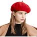 ZAGHNRENJ Wool Beret Hat Solid Color Soft Beret Beanie Cap Hat Classic Fashion Artist Beret Hat Gift for Women Girl Lady ABO-920