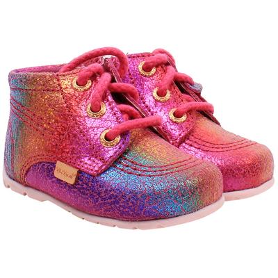 Kickers Hi B Ankle Kinder Rosa Stiefel