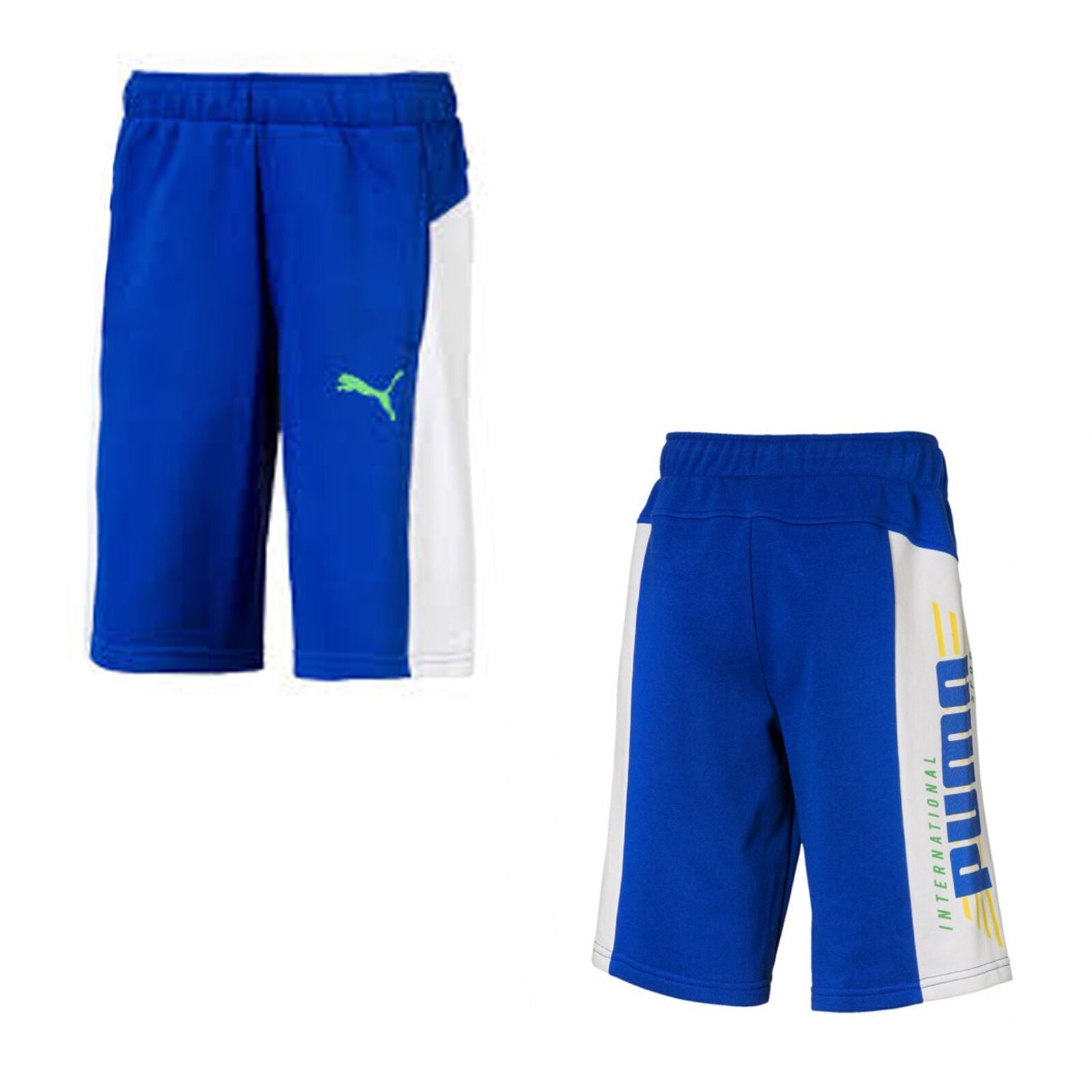 Puma Alpha Kinder Shorts Blau/Weiß Image