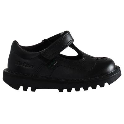 Kickers T-Bar Flutter Kinder schwarze Schuhe