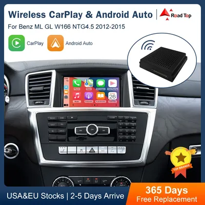 Plug & Play Wireless Carplay Decoder for Mercedes Benz ML GL W166 NTG4.5 System 2012-2015 Year Android Auto