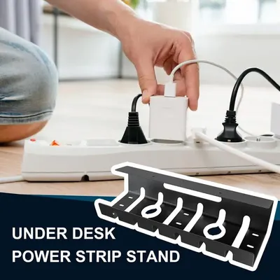 Desk Cable Management Tray Black Home Cable Management Tray Standing Desk Accessories Cord Holder