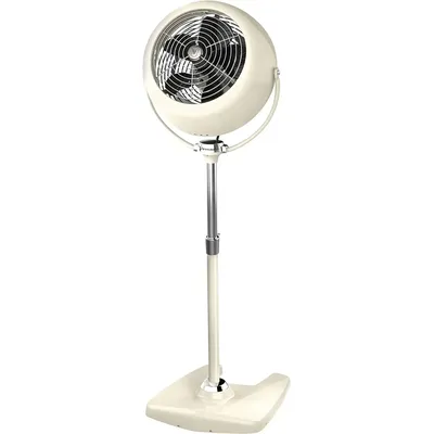 VFAN Sr. Pedestal Vintage Air Circulator Fan, Vintage White