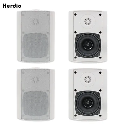 Herdio 4X 4" 200W Bluetooth Speaker Music Full Range Speaker Audio Resonance Woofer Vibration Strong