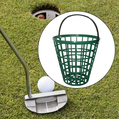 Golf Range Bucket Carrier Outdoor Sports Golfball Container with Handle Golf Ball Basket Holds 75