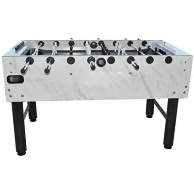 Carrara Outdoor Foosball Table with 360 Degree Goalie Rotation, 5 Resin Balls, 5 Cork Balls and