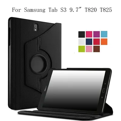 For Samsung Galaxy Tab S3 9.7 SM-T820 SM-T825 T829 Tablet Case 360 Rotating Folding Stand Bracket