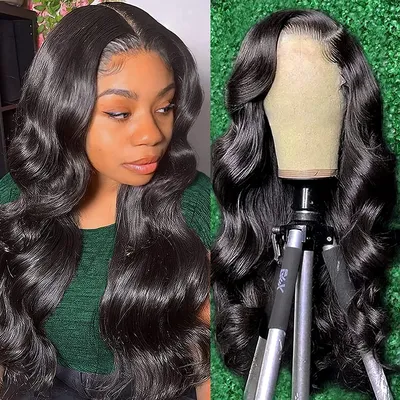 13X4 Lace Frontal Human Hair Wigs For Women 28 Inch Brazilian Body Wave Lace Front Wig Pre-plucked Hairline with Baby Hair Wigs