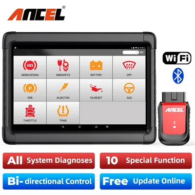 ANCEL X6 Professional OBD2 Scanner All System Diagnose Code Reader EPB Oil D-P-F SAS Reset ECU