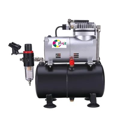 OPHIR NEW Portable Mini Air Compressor with Tank for T-shirt Painting Tanning Hobby Cake Decoration