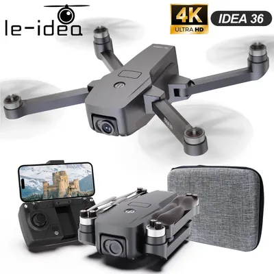 IDEA36 GPS RC Drone With 4K Camera 5GHz WIFI FPV Optical Flow Positioning Quadcopter Brushless Motor