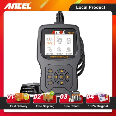 ANCEL AD530 OBD2 Scanner Diagnostic Tool with Battery Test Car Engine Light Code Reader Automotive