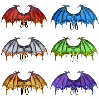 Halloween Dragon Wing Decoration Carnival Party Animal Costume For Adult Boy Girl Kids Dragon