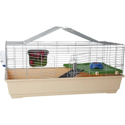 Top Access Small Animal Ferret Cage Habitat With Accessories, Jumbo, Multicolor, 48.6"L x 26.6"W x