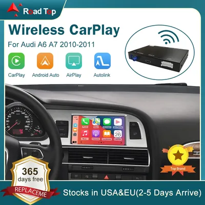 Wireless CarPlay Android Auto Interface for Audi A6 A7 2010-2011, with Mirror Link AirPlay Car Play