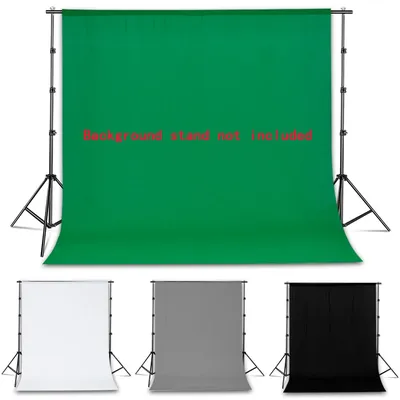 SH Photography Photo Background Green Screen Backdrop Professional White/Black/Gray Smooth Muslin