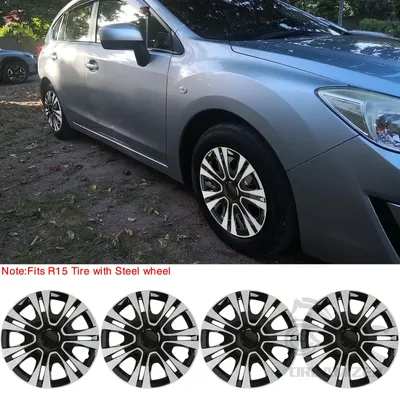 4PCS Hub Cap Performance Replacement Wheel Cap Automobile Full Rim For Universal 15 Inch Rim Size