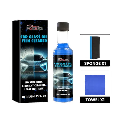 Homonth Automotive Glass Oil Film Cleaning Liquid Emulsified Glass Oil Film Removal Stains Grease