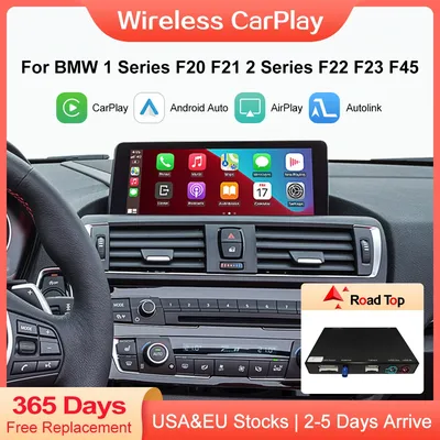 Wireless CarPlay Decoder for BMW 1 2 Series F20 F21 F22 F23 F45 2011-2020 NBT ,with MirrorLink Car