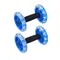 Twin-Wheel Tummy Strengthening Fitness Tummy Shaping Wheel for Man Woman (Blue)