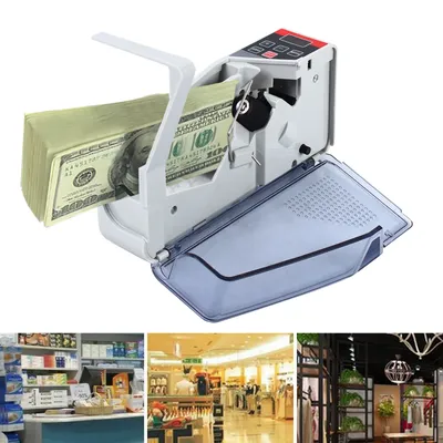 V40 Money Counting Machine Bill Counter Banknote Counter Counting Machine 600pc/min 999 max