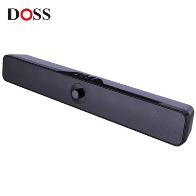 DOSS Computer Speaker Bluetooth Sound Bar 16W Stereo Bass Sound Music Box 20 Hours Playtime SoundBar