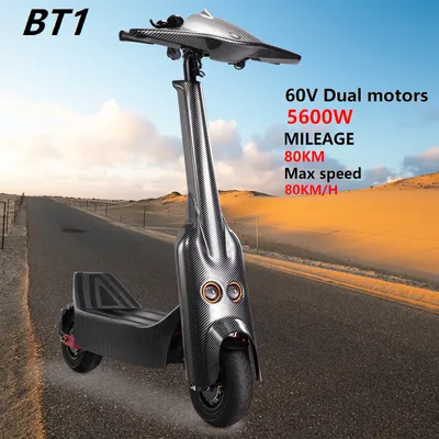 SONGZO BT1 Electric Scooter Dual Motor 5600W 11 Inch Adult Electric Scooter Top Speed ​​80KM/H 60V