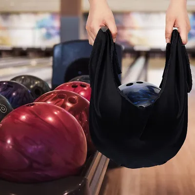 Bowling Ball Carrier Bag Microfiber Bowling Ball Polisher Cleaner Bowling Ball Cleaning Bag Towel