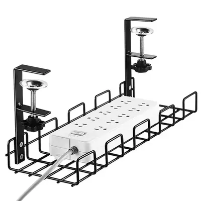 Cable Management Tray Storage Shelf Under Desk Organizer Cable Tray Under Desk Desk Wire Management