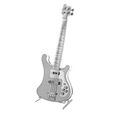 bass guitar 3D Metal Puzzle DIY Model Building Kit Adult Toys Birthday Gift