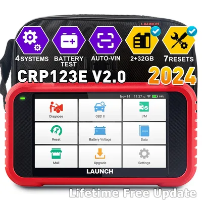 LAUNCH X431 CRP123E V2.0 OBD2 Scan Tool ABS SRS Engine AT Car Diagnostic Scanner Full OBD2 DIY Code