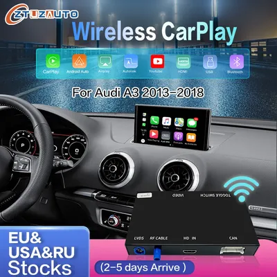 Wireless Apple CarPlay Android Auto Interface for Audi A3 B9 MIB 2014-2018, with Mirror Link AirPlay