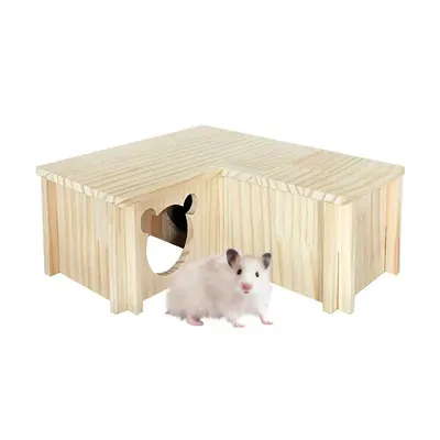 Multi Chamber Hamster Hideout 3-Chamber Hamster Habitats Decor Small Animal Tunnel Toys Chamber-Maze