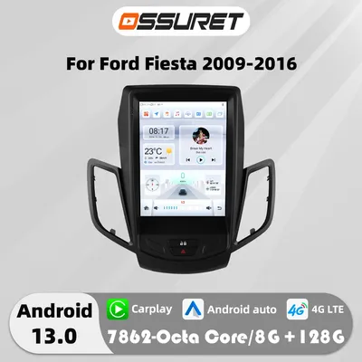 9.7"Android 13 Car radio For Ford Fiesta 2009-2014 2015 2016 Multimedia Video player 7862 dsp