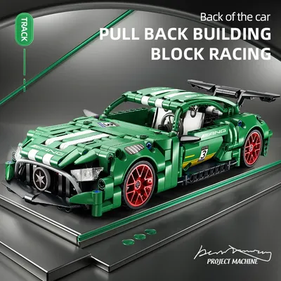 451PCS Building Car Luxury Auto Racing Vehicle with Super Racers Bricks Halloween or Christmas Gift