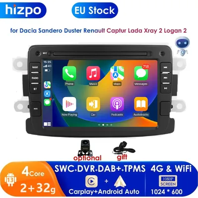 7'' Carplay 2din Android 13 Car Stereo Multimedia Video Player for Renault Dacia Duster Sandero