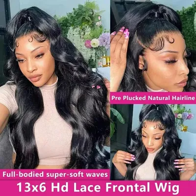 13x4 Hd Lace Frontal Wig 13x6 Lace Front Human Hair Wigs For Black Women 30 32 Inch Body Wave Lace