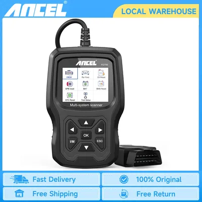 ANCEL FD700 OBD2 Scanner for Ford Code Reader Engine ABS SRS TPMS ETC EPB BMS DPF Regen Oil Reset