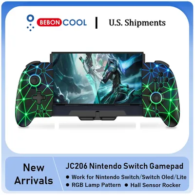 BEBONCOOL JC206 RGB Joystick For Nintendo Switch/Switch OLED Gamepads Built-in 6-Axis Gyro Design