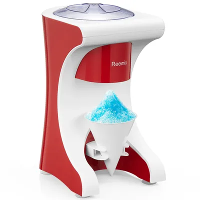 Shaved Ice Machine Snow Cone Machine, Reemix Slushie Machine for Snow Cone, Snowballs, Frozen Cocktails and More, Easy to DIY wi