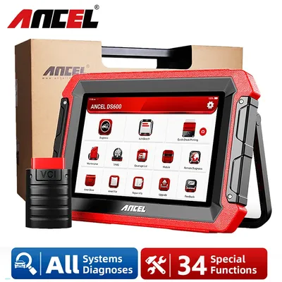 ANCEL DS600 OBD2 Diagnostic Tool Full System Scanner ABS SRS D-P-F IMMO Oil Reset AF Adjust