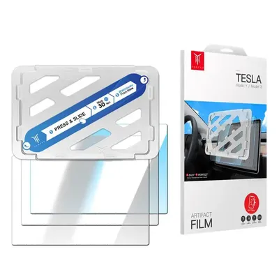 For Tesla Model 3/Y Navigation Touchscreen Glass Screen Protector Tempered Glass Full Cover Center