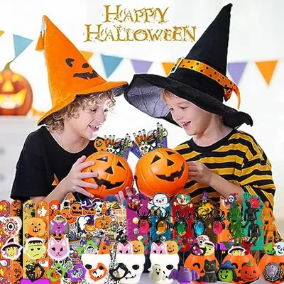 Halloween Fidget Toys Set 134pcs Halloween Fidget Sensory Pop Toys Packs For Kids Halloween Party