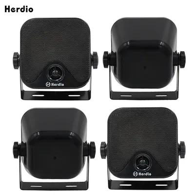 Herdio 4 Inch Marine Speakers Boat Waterproof 240W Outdoor Speakers Surface Mounted For Skid Steer