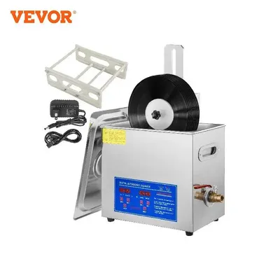 VEVOR Home Appliance Ultrasonic Cleaner Ultrasonic Vinyl Record Cleaner 180W Ultrasonic Record