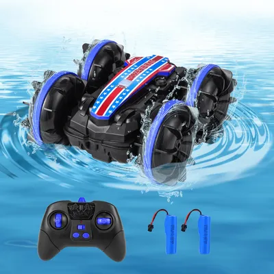 1PC Amphibious RC Car for Kids, Remote Control Car Toy Amphibious Remote Control Boat Waterproof RC