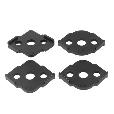 4 Pcs Radius Jig Router Template - ABS Woodworking Corner Tools for Half Rounded Corners, Wear